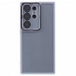 WANLONFENG Custodia per telefono in TPU traslucido con cornice galvanizzata e pellicola protettiva per lo schermo, For Galaxy S24 Ultra 5G, For Galaxy S24+ 5G, For Galaxy S24 5G, For Galaxy S23 Ultra 5G