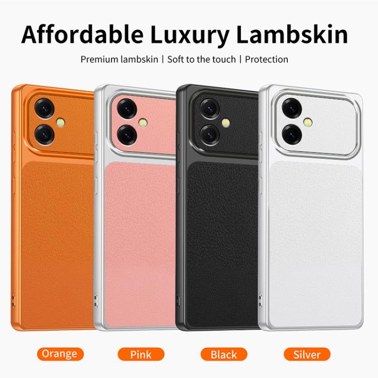 Custodia per telefono antiurto con effetto pelle di agnello, serie agnello., For Galaxy A07, For Galaxy A06 5G, For Galaxy A56 5G, For Galaxy A26 5G