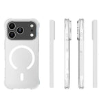 WANLONFENG Custodia per telefono in TPU trasparente magnetica antiurto a quattro angoli con pellicola protettiva per lo schermo, For iPhone 17 Pro Max, For iPhone 17 Pro, For iPhone 17, For iPhone Air