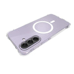 WANLONFENG Custodia per telefono in TPU trasparente magnetica antiurto a quattro angoli con pellicola protettiva per lo schermo, For Galaxy A57 5G, For Galaxy A37 5G, For Galaxy A27 5G, For Galaxy A17 5G, For Galaxy A56 5G, For Galaxy A26 5G           ...