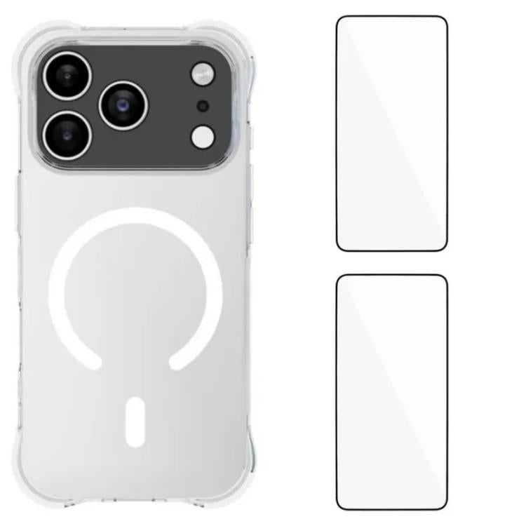 Custodia TPU trasparente magnetica per iPhone 17 Pro Max