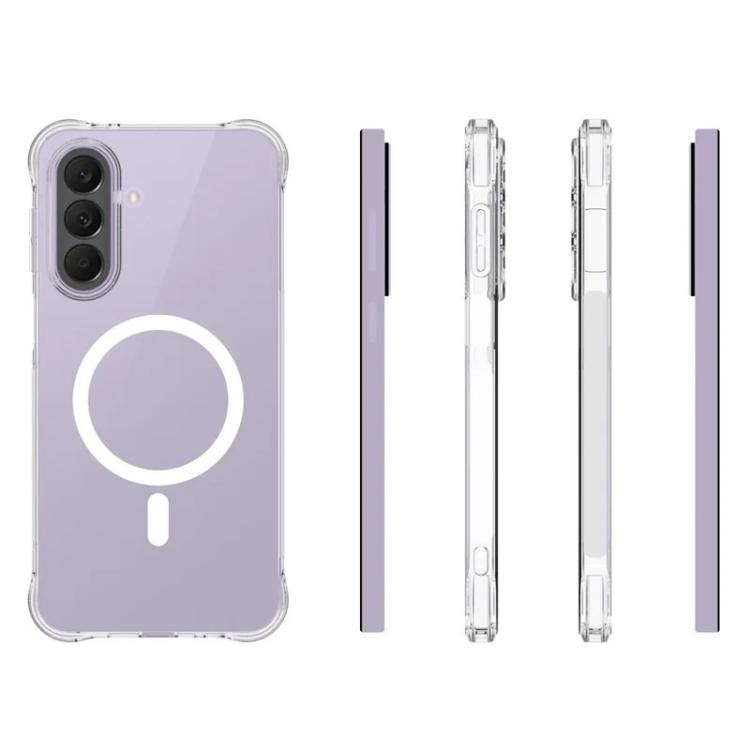WANLONFENG Custodia per telefono in TPU trasparente, magnetica, antiurto, con quattro angoli rinforzati e 2 pellicole protettive per lo schermo., For Galaxy A57 5G, For Galaxy A37 5G, For Galaxy A27 5G, For Galaxy A17 5G, For Galaxy A56 5G             ...