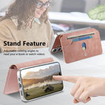 Custodia per telefono CaseNeo con cerniera magnetica a portafoglio e fori di precisione, bordi argentati e finitura in pelle vegana a grana incrociata., For Galaxy A55 5G, For Galaxy A35 5G, For Galaxy A15