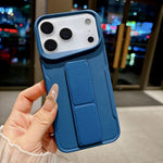 Custodia per telefono in morbido TPU antiurto dal design sottile con supporto pieghevole, For iPhone 17 Pro Max, For iPhone 17 Pro, For iPhone 17, For iPhone 16 Pro Max