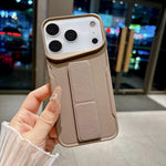 Custodia per telefono in morbido TPU antiurto dal design sottile con supporto pieghevole, For iPhone 17 Pro Max, For iPhone 17 Pro, For iPhone 17, For iPhone 16 Pro Max