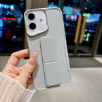 Custodia per telefono in morbido TPU antiurto dal design sottile con supporto pieghevole, For iPhone 17 Pro Max, For iPhone 17 Pro, For iPhone 17, For iPhone 16 Pro Max