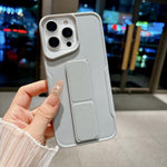 Custodia per telefono in morbido TPU antiurto dal design sottile con supporto pieghevole, For iPhone 17 Pro Max, For iPhone 17 Pro, For iPhone 17, For iPhone 16 Pro Max