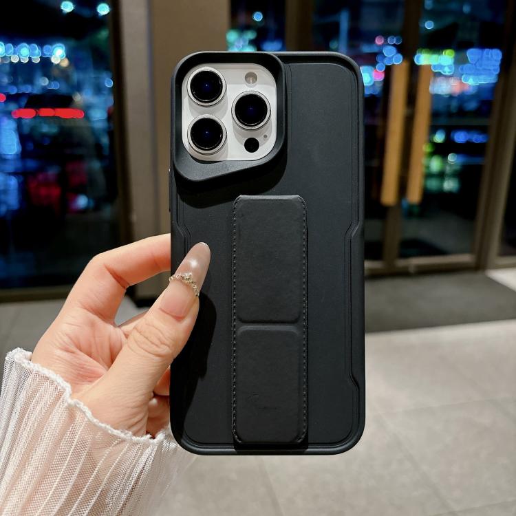 Custodia per telefono in morbido TPU antiurto dal design sottile con supporto pieghevole, For iPhone 16 Pro, For iPhone 16, For iPhone 15 Pro Max, For iPhone 15 Pro