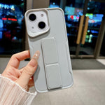 Custodia per telefono in morbido TPU antiurto dal design sottile con supporto pieghevole, For iPhone 15, For iPhone 14, For iPhone 14 Pro, For iPhone 14 Pro Max
