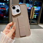 Custodia per telefono in morbido TPU antiurto dal design sottile con supporto pieghevole, For iPhone 15, For iPhone 14, For iPhone 14 Pro, For iPhone 14 Pro Max