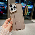 Custodia per telefono in morbido TPU antiurto dal design sottile con supporto pieghevole, For iPhone 15, For iPhone 14, For iPhone 14 Pro, For iPhone 14 Pro Max