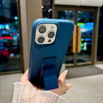 Custodia per telefono in morbido TPU antiurto dal design sottile con supporto pieghevole, For iPhone 13 Pro Max, For iPhone 13 Pro, For iPhone 13, For iPhone 12