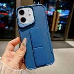 Custodia per telefono in morbido TPU antiurto dal design sottile con supporto pieghevole, For iPhone 13 Pro Max, For iPhone 13 Pro, For iPhone 13, For iPhone 12