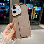 Custodia per telefono in morbido TPU antiurto dal design sottile con supporto pieghevole, For iPhone 13 Pro Max, For iPhone 13 Pro, For iPhone 13, For iPhone 12