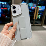 Custodia per telefono in morbido TPU antiurto dal design sottile con supporto pieghevole, For iPhone 13 Pro Max, For iPhone 13 Pro, For iPhone 13, For iPhone 12