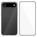 Custodia per telefono in TPU trasparente con angoli airbag e pellicola protettiva per lo schermo., For iPhone 17e / 16e, For iPhone 17 Pro Max, For iPhone 17 Pro, For iPhone 17, For iPhone Air, For iPhone 16 Pro Max, For iPhone 16 Pro, For iPhone 16   ...