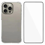 Custodia per telefono in TPU trasparente con angoli airbag e pellicola protettiva per lo schermo., For iPhone 17e / 16e, For iPhone 17 Pro Max, For iPhone 17 Pro, For iPhone 17, For iPhone Air, For iPhone 16 Pro Max, For iPhone 16 Pro, For iPhone 16   ...