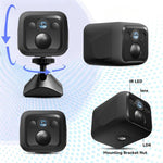 Telecamera Wi-Fi intelligente HD B01 per la casa, supporta la visione notturna e il rilevamento del movimento., B01