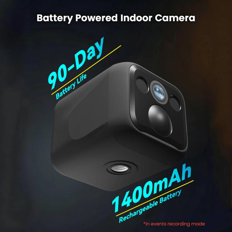 Telecamera Wi-Fi intelligente HD B01 per la casa, supporta la visione notturna e il rilevamento del movimento., B01