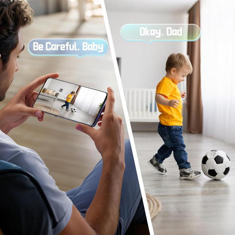 Telecamera Wi-Fi intelligente HD B01 per la casa, supporta la visione notturna e il rilevamento del movimento., B01
