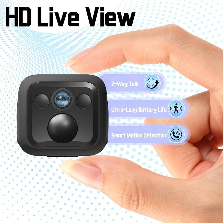 Telecamera Wi-Fi intelligente HD B01 per la casa, supporta la visione notturna e il rilevamento del movimento., B01