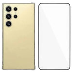 Custodia per telefono in TPU trasparente con angoli airbag e pellicola protettiva per lo schermo., For Galaxy S26+ 5G, For Galaxy S26 Ultra 5G, For Galaxy S26 5G, For Galaxy S25 FE 5G, For Galaxy S25 Edge 5G, For Galaxy S25 5G, For Galaxy S25+ 5G      ...