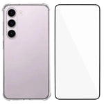 Custodia per telefono in TPU trasparente con angoli airbag e pellicola protettiva per lo schermo., For Galaxy S26+ 5G, For Galaxy S26 Ultra 5G, For Galaxy S26 5G, For Galaxy S25 FE 5G, For Galaxy S25 Edge 5G, For Galaxy S25 5G, For Galaxy S25+ 5G      ...
