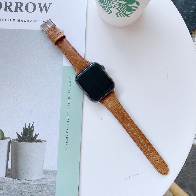 Cinturino in pelle doppia faccia per Apple Watch Series 4-7 e SE