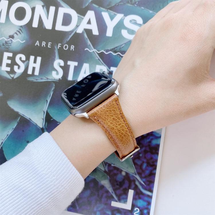 Cinturino in pelle doppia faccia per Apple Watch Series 4-7 e SE