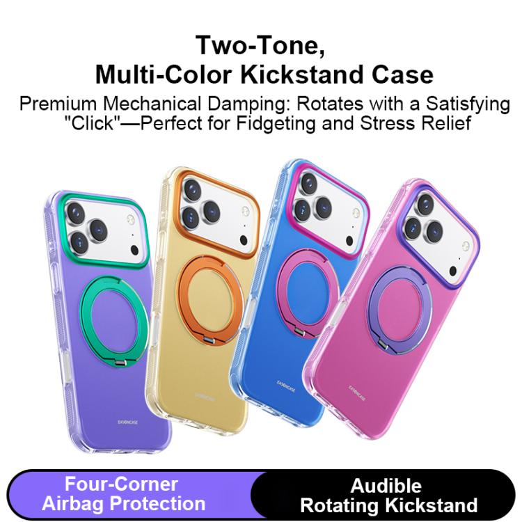 Custodia per telefono EASONCASE con rivestimento IMD su entrambi i lati, airbag antiurto e supporto magnetico., For iPhone 17 Pro Max, For iPhone 17 Pro, For iPhone 17, For iPhone 16 Pro Max, For iPhone 16 Pro