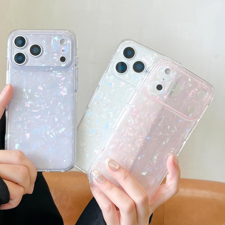 Custodia per telefono in TPU acrilico con texture a conchiglia IMD, For iPhone 17 Pro Max, For iPhone 17 Pro, For iPhone 17, For iPhone 16 Pro Max, For iPhone 16 Pro, For iPhone 16, For iPhone 15 Pro, For iPhone 15