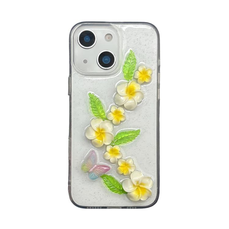Custodia per telefono in acrilico con effetto farfalla 3D e plumeria, realizzata in resina epossidica., For iPhone 17 Pro Max, For iPhone 17 Pro, For iPhone 17, For iPhone Air, For iPhone 16 Pro Max, For iPhone 16 Pro, For iPhone 16 Plus, For iPhone 16...