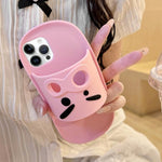 Custodia per telefono in silicone con design a pantofola in stile cartone animato., For iPhone 14 Plus, For iPhone 14, For iPhone 14 Pro, For iPhone 14 Pro Max, For iPhone 13 Pro Max, For iPhone 13 Pro, For iPhone 13, For iPhone 12 Pro Max