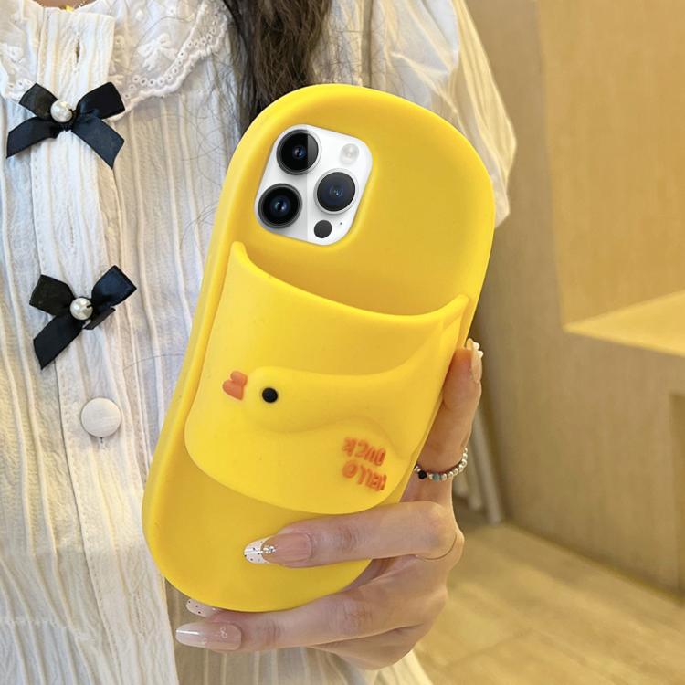 Custodia per telefono in silicone con design a pantofola in stile cartone animato., For iPhone 14 Plus, For iPhone 14, For iPhone 14 Pro, For iPhone 14 Pro Max, For iPhone 13 Pro Max, For iPhone 13 Pro, For iPhone 13, For iPhone 12 Pro Max