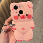 Simpatica custodia per telefono in TPU antiurto con motivo a maialino 3D., For iPhone 14 Plus, For iPhone 14, For iPhone 14 Pro, For iPhone 14 Pro Max, For iPhone 13 Pro Max, For iPhone 13 Pro, For iPhone 13