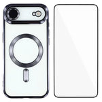 Custodia per telefono WANLONFENG CD magnetica in TPU galvanizzato con protezione per lo schermo, For iPhone Air, For iPhone 16 Pro Max, For iPhone 16 Pro