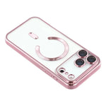 Custodia per telefono WANLONFENG CD magnetica in TPU galvanizzato con 2 pellicole protettive per lo schermo, For iPhone 17 Pro Max, For iPhone 17 Pro, For iPhone 17
