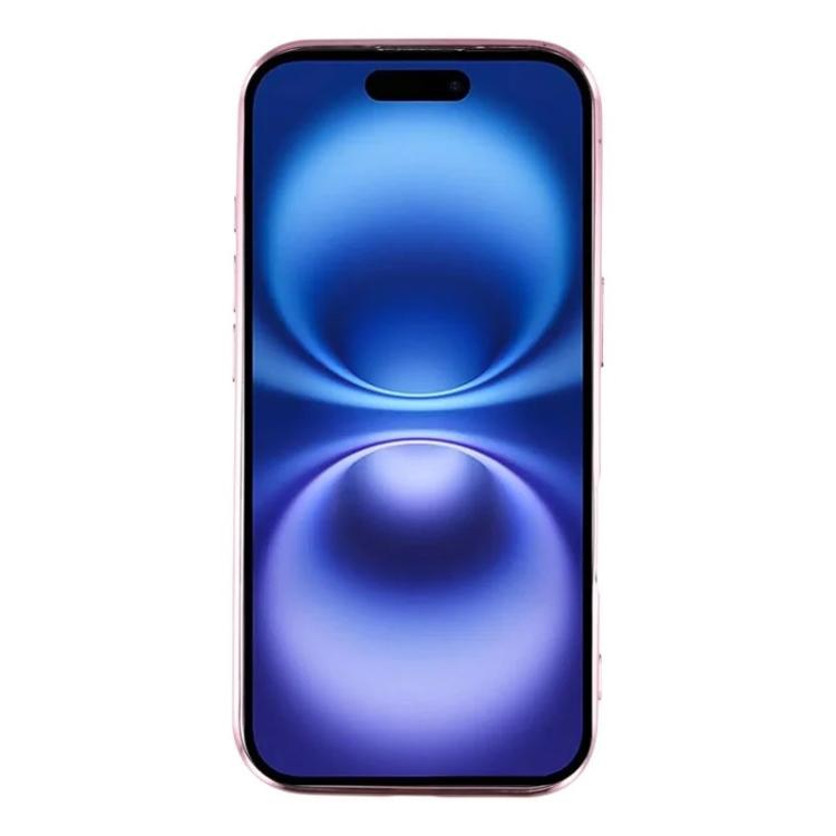 Custodia per telefono WANLONFENG CD magnetica in TPU galvanizzato con 2 pellicole protettive per lo schermo, For iPhone 16, For iPhone 15 Pro Max, For iPhone 15 Pro