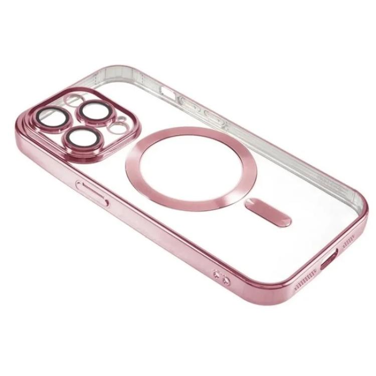 Custodia per telefono WANLONFENG CD magnetica in TPU galvanizzato con 2 pellicole protettive per lo schermo, For iPhone 12 Pro, For iPhone 11 Pro Max, For iPhone 11