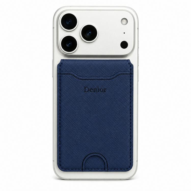 Porta carte magnetico Denier V27 con texture in similpelle vegana