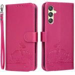 Custodia per telefono in ecopelle con cinturino e stampa a rilievo di gatto e farfalla, con protezione RFID., For Galaxy A25 5G, For Galaxy A24 4G, For Galaxy A34 5G