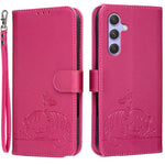 Custodia per telefono in ecopelle con cinturino e stampa a rilievo di gatto e farfalla, con protezione RFID., For Galaxy A54 5G, For Galaxy A14 5G