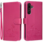 Custodia per telefono in ecopelle con cinturino e stampa a rilievo di gatto e farfalla, con protezione RFID., For Galaxy M36 5G, For Galaxy M56 5G, For Galaxy F16 5G