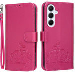 Custodia per telefono in ecopelle con cinturino e stampa a rilievo di gatto e farfalla, con protezione RFID., For Galaxy M36 5G, For Galaxy M56 5G, For Galaxy F16 5G