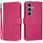 Custodia per telefono in ecopelle con cinturino e stampa a rilievo di gatto e farfalla, con protezione RFID., For Galaxy S25 5G, For Galaxy S25+ 5G, For Galaxy S25 Ultra 5G
