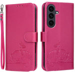 Custodia per telefono in ecopelle con cinturino e stampa a rilievo di gatto e farfalla, con protezione RFID., For Galaxy S26 5G, For Galaxy S25 FE 5G, For Galaxy S25 Edge 5G