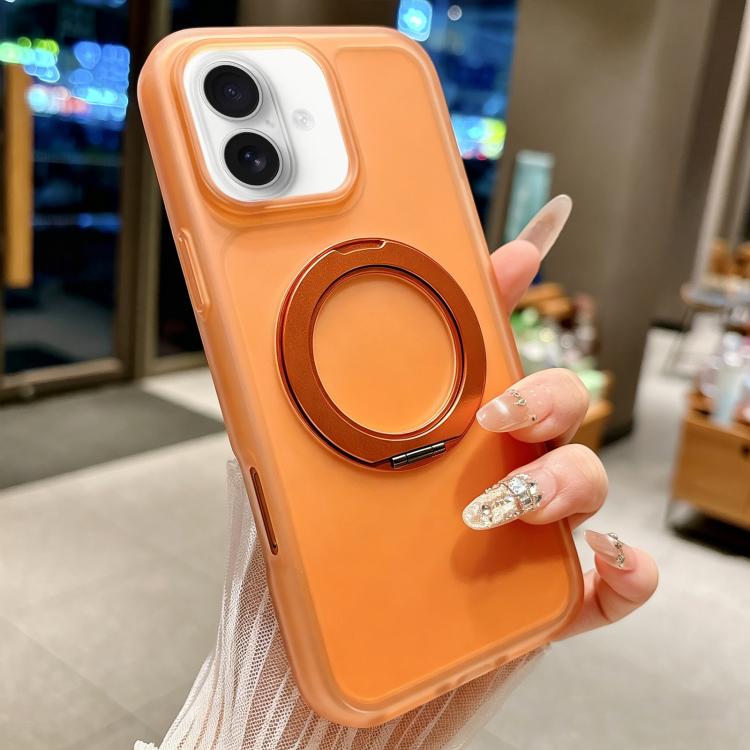 Custodia per telefono magnetica ibrida in PC TPU con supporto girevole a 360 gradi Skin Feel., For iPhone 17, For iPhone 16 Pro Max, For iPhone 16 Pro, For iPhone 16 Plus