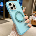 Custodia per telefono magnetica ibrida in PC TPU con supporto girevole a 360 gradi Skin Feel., For iPhone 17, For iPhone 16 Pro Max, For iPhone 16 Pro, For iPhone 16 Plus