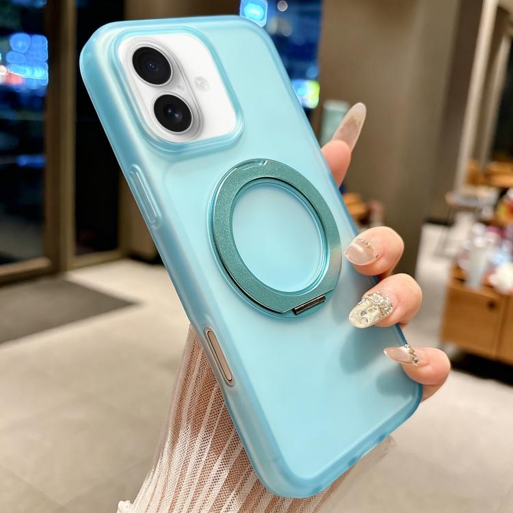 Custodia per telefono magnetica ibrida in PC TPU con supporto girevole a 360 gradi Skin Feel., For iPhone 17, For iPhone 16 Pro Max, For iPhone 16 Pro, For iPhone 16 Plus