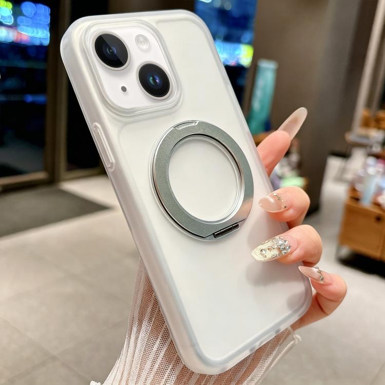 Custodia per telefono magnetica ibrida in PC TPU con supporto girevole a 360 gradi Skin Feel., For iPhone 16, For iPhone 15 Pro Max, For iPhone 15 Pro, For iPhone 15 Plus / 14 Plus